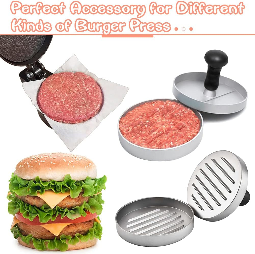Square Patty Paper 4X4 Inch, Set of 300, Non Stick Patty Paper Sheets for Burger Press, Patty Serperate and Cake Baking,Freezing and Caramel Candy Wrappers