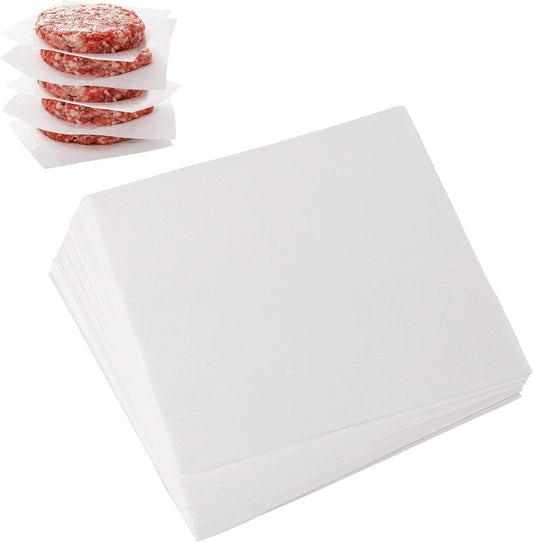 Square Patty Paper 4X4 Inch, Set of 300, Non Stick Patty Paper Sheets for Burger Press, Patty Serperate and Cake Baking,Freezing and Caramel Candy Wrappers